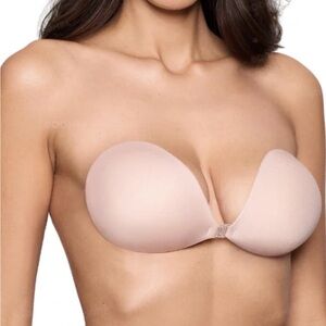 Seamless Strapless Adhesive Bandeau Bra - Nude